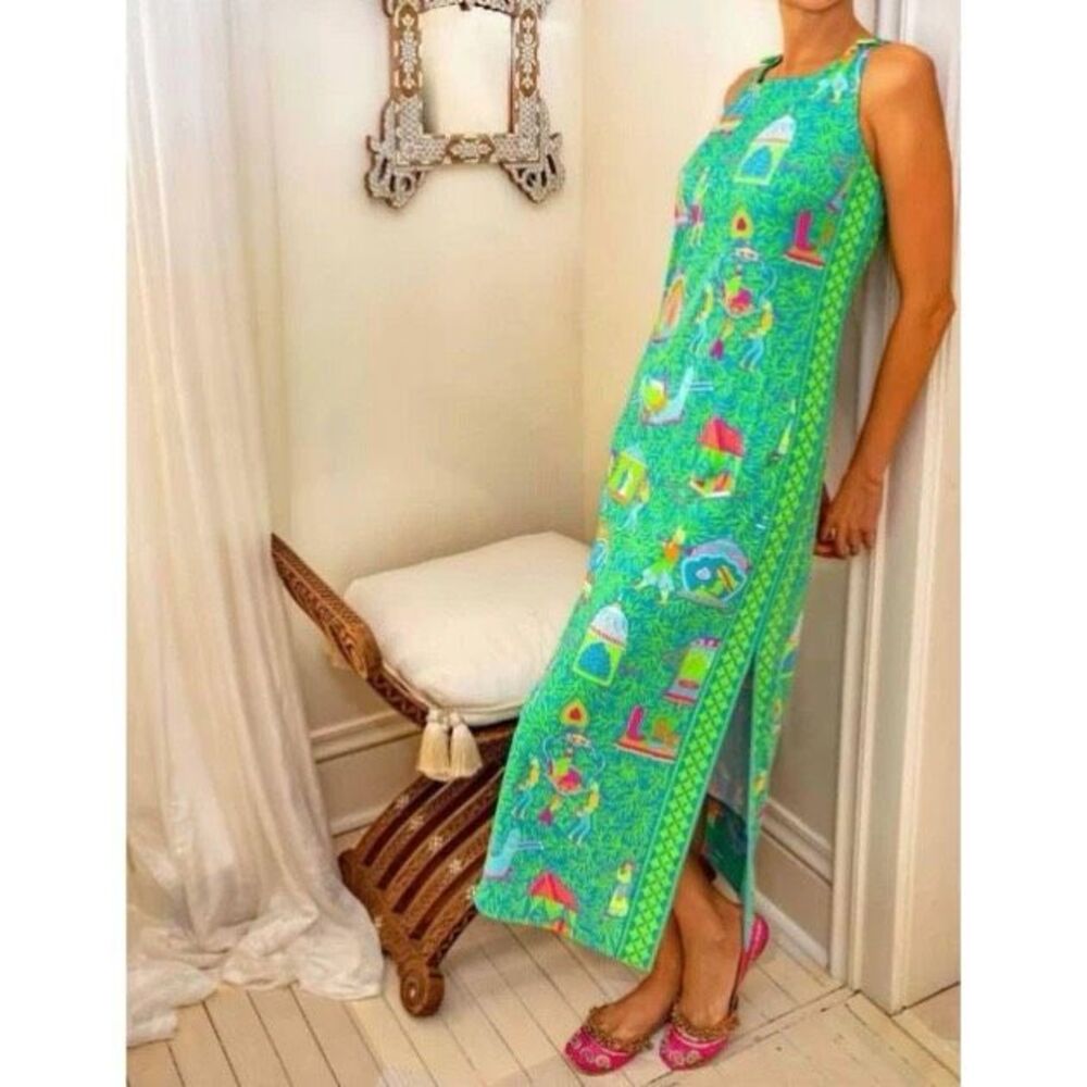 Gretchen Scott Palanquin Dress In Teal Size DIVA